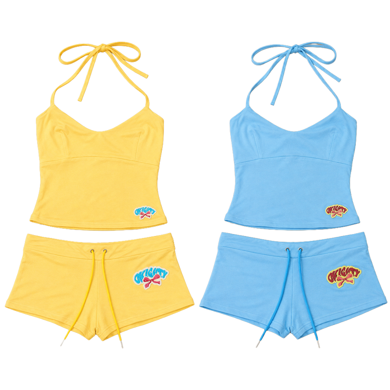 Suspender Tank Top - طقم نسائي مكون من قطعتين: توب
