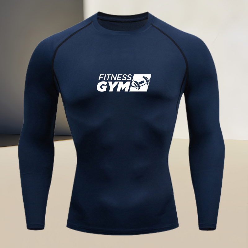 Base Layer Top - قميص رجالي برقبة دائرية وأكمام طويلة