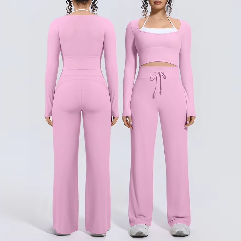 Compression Long Pant - بدلة يوغا نسائية من قطعتين: توب