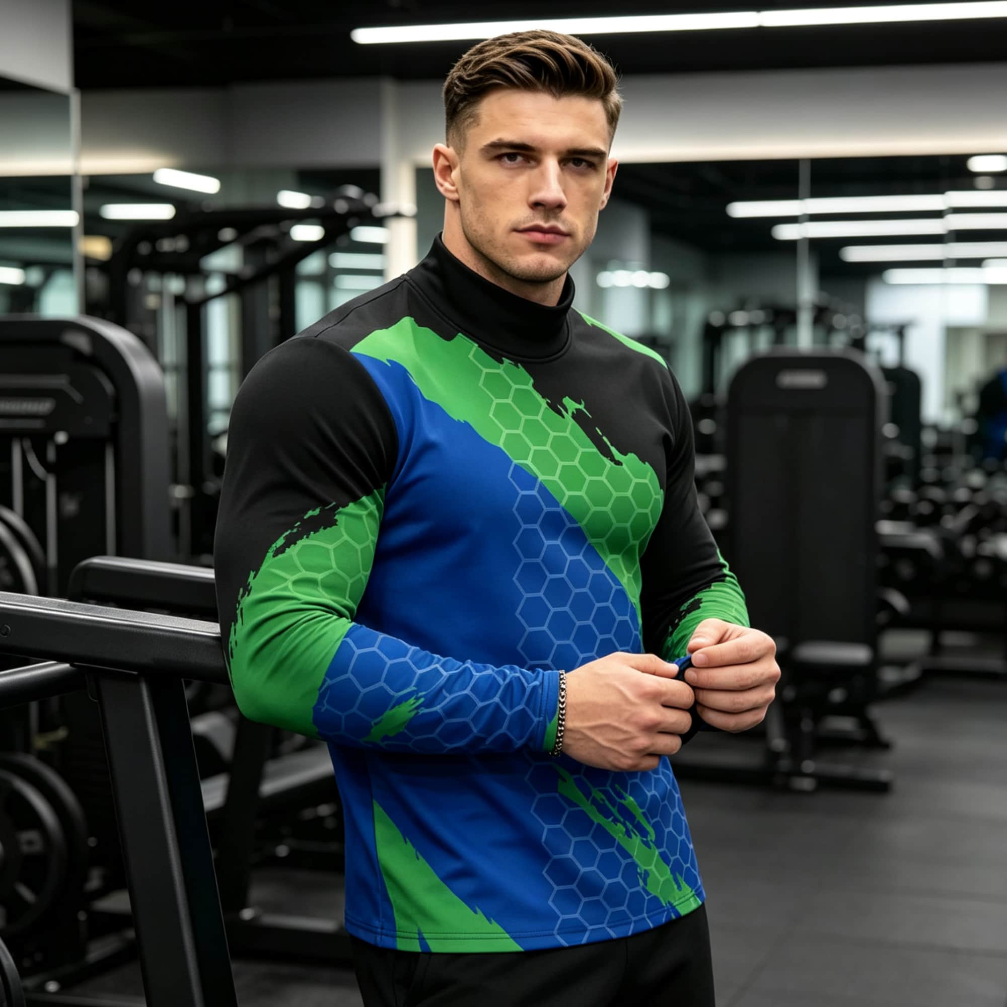 قميص رجالي بأكمام طويلة وياقة  - مراجعة Base Layer Top وسعره