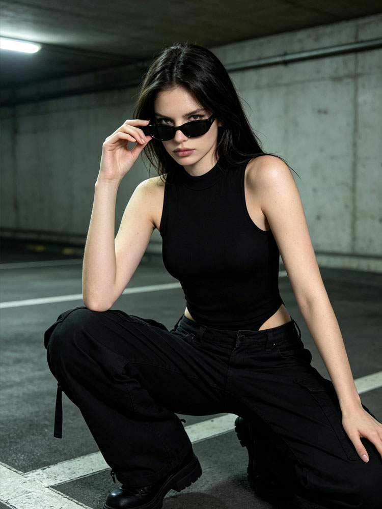بودي سوت نسائي أساسي بدون أكما - مراجعة Tank Top Ribbed وسعره